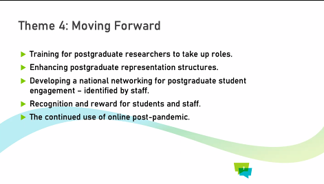 BolandMairead's tweet photo. Thanks to @naomialgeo for a comprehensive overview of the @NStEPie Postgraduate Student Engagement report and future plans in this space. #NStEPNetwork https://t.co/zyRHYHlp7L