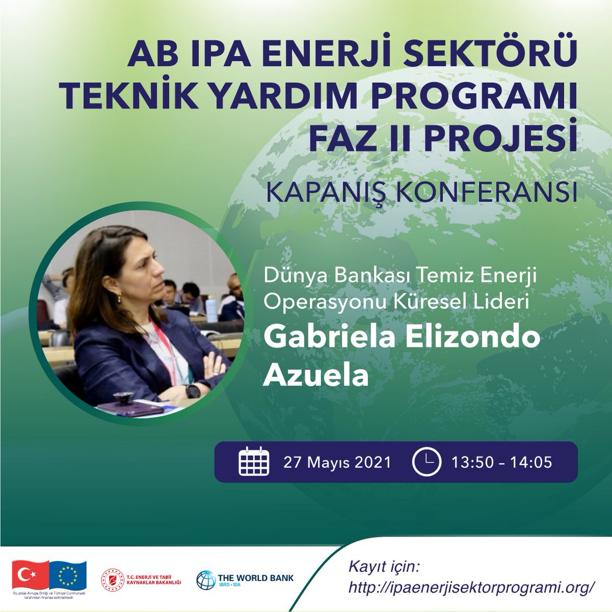 WB_IPA's tweet photo. "Geleceğin enerji sistemlerine ve enerji dönüşümüne giden birçok yol var. (...) Ancak innovatif kurumsal, operasyonel, düzenleyici ve pazar tasarımı düzenlemeleri inovasyonların hayata geçirilmesi teknolojik sıçramalar için çok önemli."
- Gabriela Elizondo Azuela, Dünya Bankası https://t.co/0kB4ftQj1N