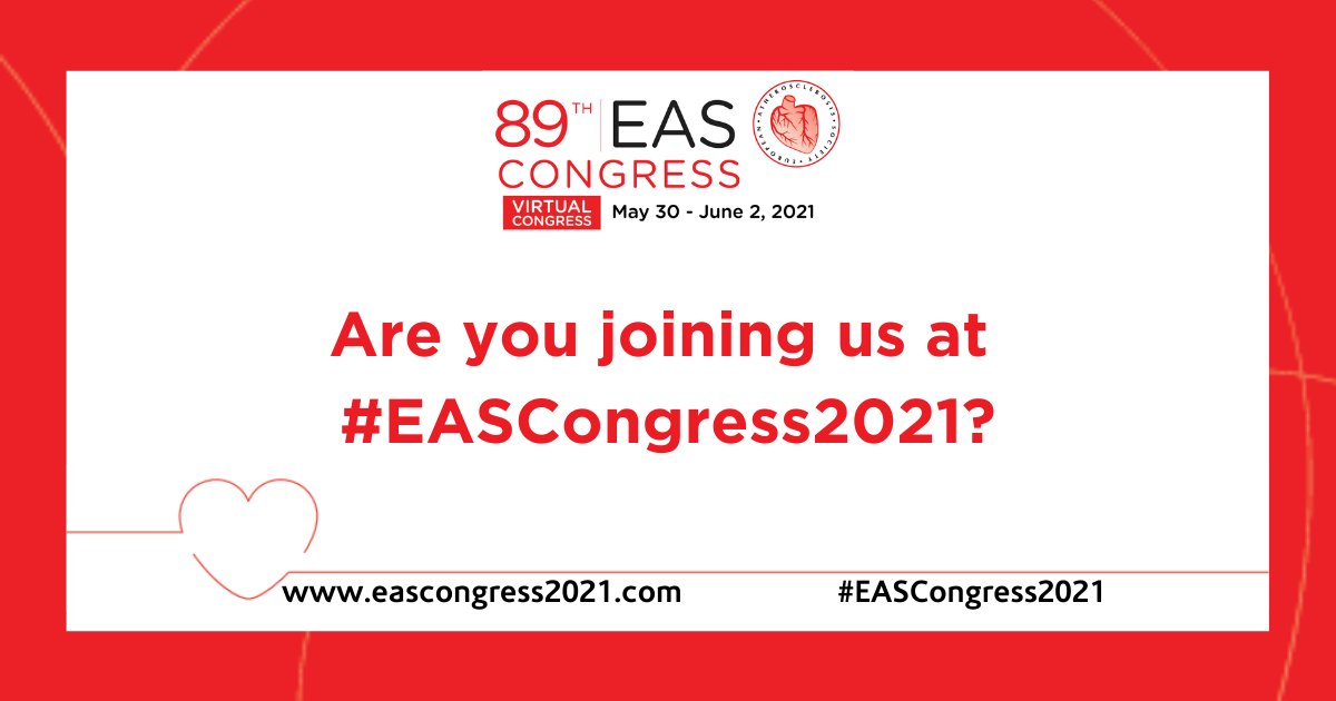 Looking forward to the 89th EAS, starting today.
What to expect?
12 Live sessions streamed from Helsinki 
14 Live Q&A with speakers
800 E-Posters
85 Short audios for Science at a Glance
All contents available up to 3M after the Congress
@EASCongress @society_eas #EASCongress2021 https://t.co/3ADPNLHH7H