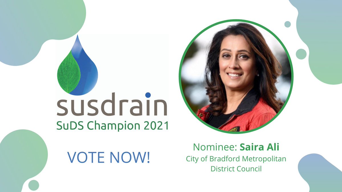 Biodiverse Cities (@biodiverscities) on Twitter photo We're delighted that Saira Ali of <a href="/bradfordmdc/">Bradford Council</a> has been nominated as a Rising Star of the SuDS World! 
Saira has championed the mainstreaming of #BGI in urban & investment planning and in the hearts & minds of citizens.
Please show your support & vote! 👉susdrain.org/community/SuDS… We're delighted that Saira Ali of <a href="/bradfordmdc/">Bradford Council</a> has been nominated as a Rising Star of the SuDS World! 
Saira has championed the mainstreaming of #BGI in urban & investment planning and in the hearts & minds of citizens.
Please show your support & vote! 👉susdrain.org/community/SuDS…