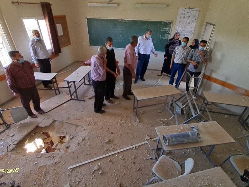 MuhammadSmiry's tweet photo. A school in Gaza due to the Israeli aggression. https://t.co/xmHgUuVTZr