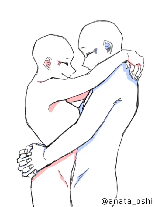 #トレス素材
#あなたの推しで描いてくれ
> ピュアなカップルのトレス素材が欲しいです 