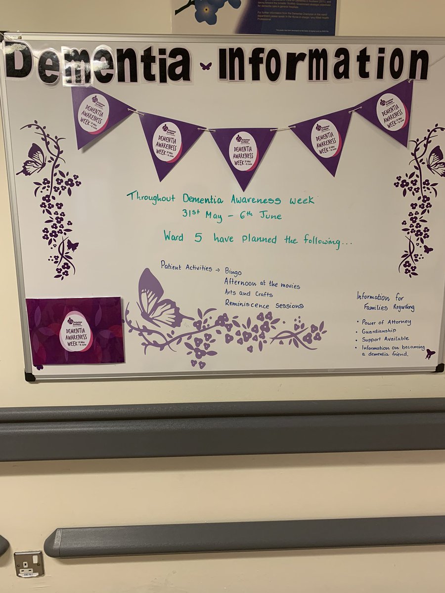 #DementiaAwareness Ward 5 are planning ahead for dementia awareness week. <a href="/michelleWil67/">michelle williamson</a> <a href="/KimMacpherson8/">Kim Macpherson</a> <a href="/Livvylives72/">OliviaRobertson</a>