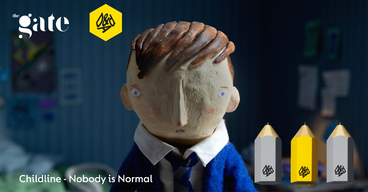 Wow. Not only two Graphites (count 'em!), but a YELLOW <a href="/dandad/">D&AD</a> Pencil for The Gate's "Nobody Is Normal" for Childline. We all know how hard they are to win. Just so proud of the work and the team. Thank you D&amp;AD and judges. #dandad