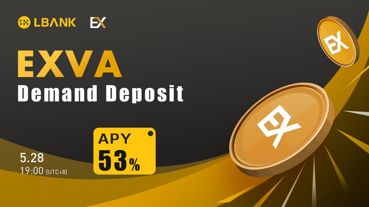 💫 LBank to Launch $EXVA Staking with an Annualized Yield of 53%! Team Exva_global 

Details: bit.ly/3fqAa6o

💰 Let's get 20 lucky winners to #giveaway 20 $EXVA each!
💗 Follow &amp; RT&amp; tag 3 friends
💗Join: t.me/teamexvaoffici…
💗 Join: t.me/LBank_en

#defi