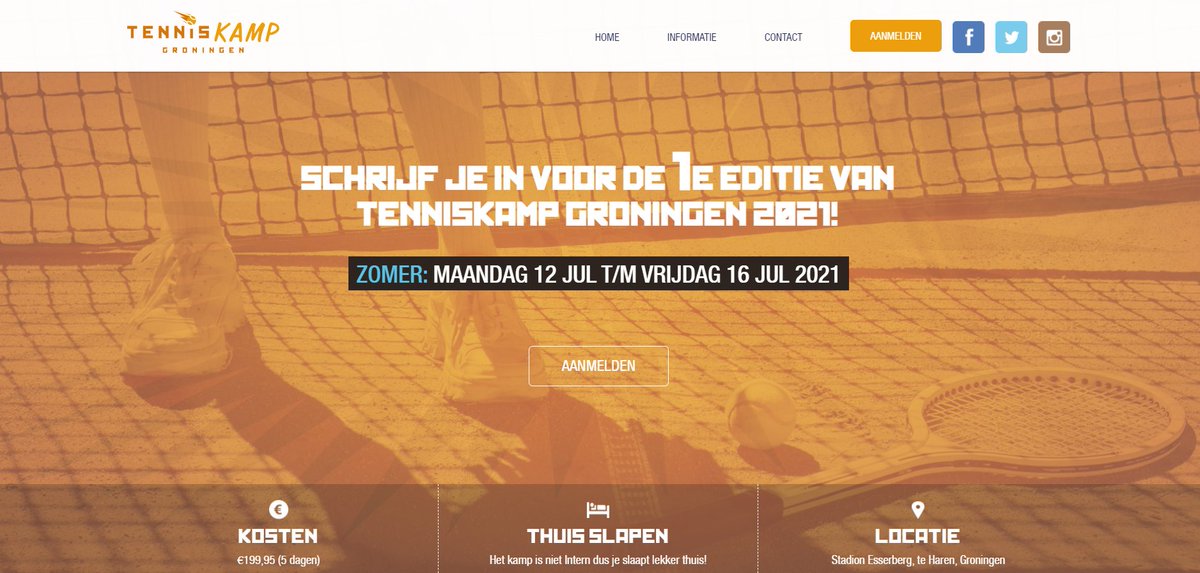 Leslanjouw's tweet photo. Tennissen in de zomervakantie? Meld je nu aan voor https://t.co/g9rTFj2Y5N @Voetbalkamp050 @tenniskamp050 https://t.co/jslsO2vHrg