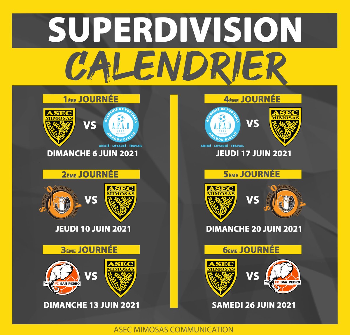 ASEC Mimosas tweet media