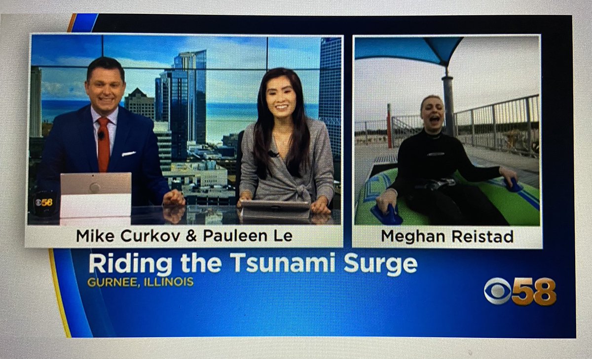 You go @meghanreistad!! She’ll be riding ‘Tsunami Surge’ a few more times this morning on @CBS58! https://t.co/XzIGYM1Lir