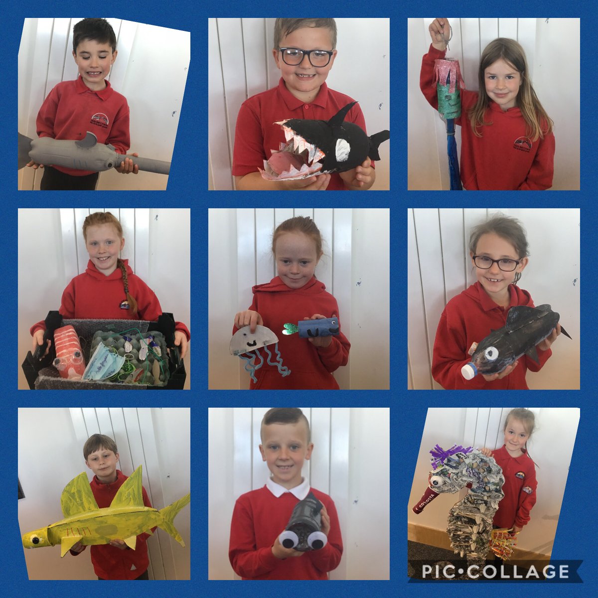ParcyTywyn's tweet photo. Creaduriad Môr penigamp gan flwyddyn 3! Creadigrwydd gwych.
Year 3 showed their creativity with these amazing sea creatures. Great effort #wythnos eco #unigolioniachhyderus https://t.co/TIzr6cy1W4