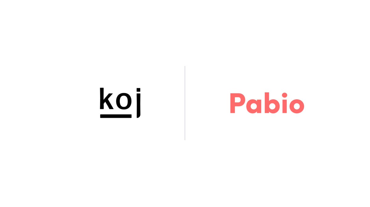 Koj is now Pabio 👉 @PabioHQ tweet media