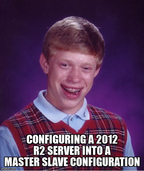 overflow_meme's tweet image. Configuring a 2012 R2 server into a master slave configuration stackoverflow.com/questions/6772… #mysqlworkbench #windowsserver2012r2 #ssms #masterslave #mysql