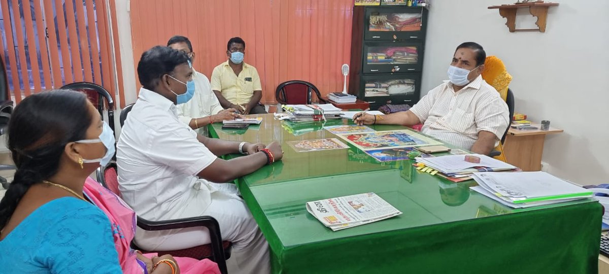 AKSaiJSaravanan's tweet photo. #BESTPuducherry
Meeting with Chief Engineer, PWD on improving & establishing essential facilities like road & water networks throughout #Oussudu Mandal.
@narendramodi @AmitShah @JPNadda @blsanthosh @arjunrammeghwal @rajeev_mp @BlrNirmal @CTRavi_BJP @BJP4India @BJP4Puducherry https://t.co/5f2fHGM4TN