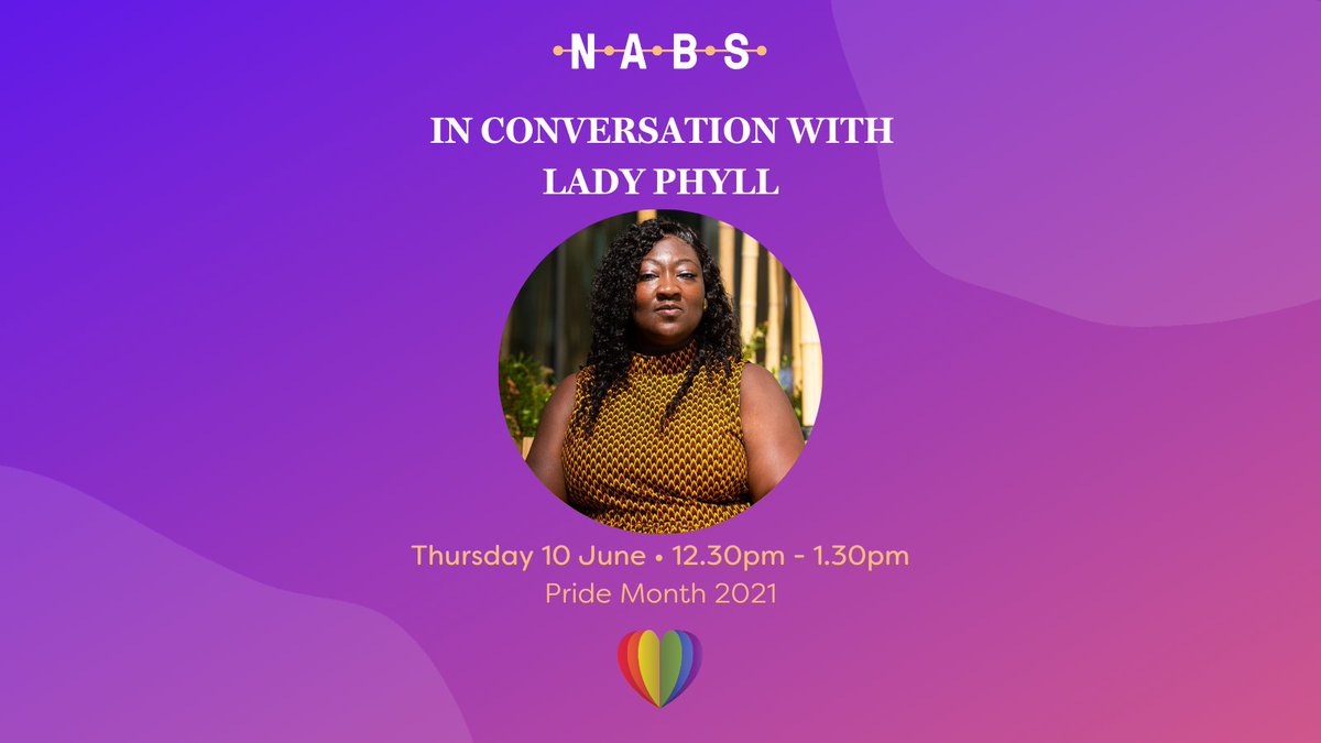 NABS_UK's tweet image. Sign up to our upcoming NABS Talk: In conversation with @MsLadyPhyll, legend and activist.


🗓️ The talk takes place on Thursday 10 June at 12.30pm - 1.30pm.   

➡️ Book your place here: nabs.org.uk/event/nabs-tal…