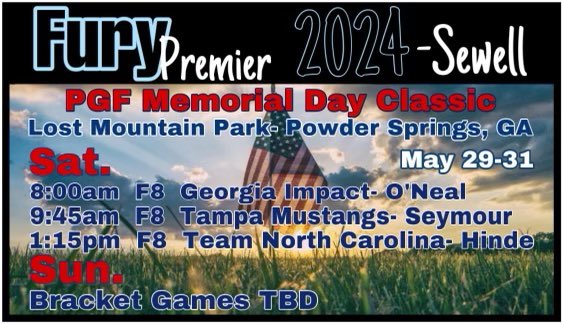The season is finally here!! Follow us live on Facebook!!! 
#fury2024premiersewell
#itsgreattobefury
<a href="/Fury2024/">Fury 2024 Premier - Sewell</a>