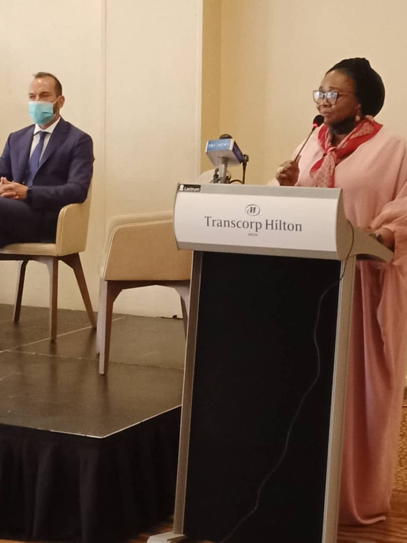 adedoyinadeeso's tweet photo. Still Ongoing
At the Launch of the Harmonized Gender Audit Report of Protection services and shelters for survivors of human trafficking in Edo and Lagos states @cleenfoundation @benolugbuo @unwomenNG @Fu_invictus https://t.co/BHjElfmNvb
