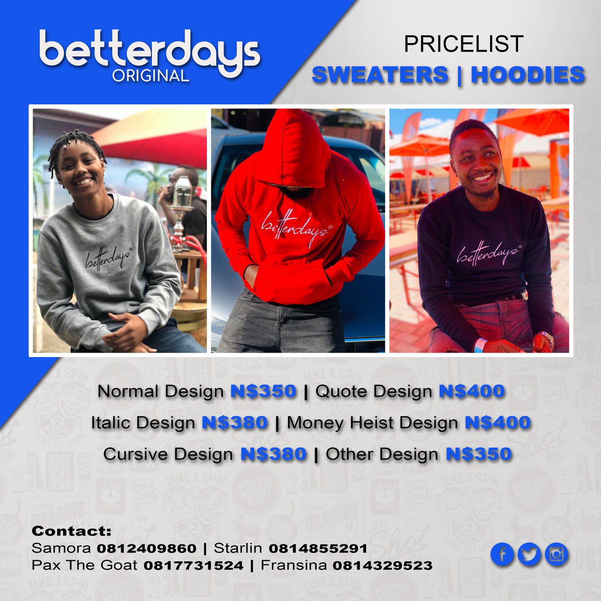 svmorv's tweet image. Dear Valued Clients,
Do take note of our official Products PriceList of all the various designs. Also do note that we strictly work on a "Pay As You Order" basis

Thank You