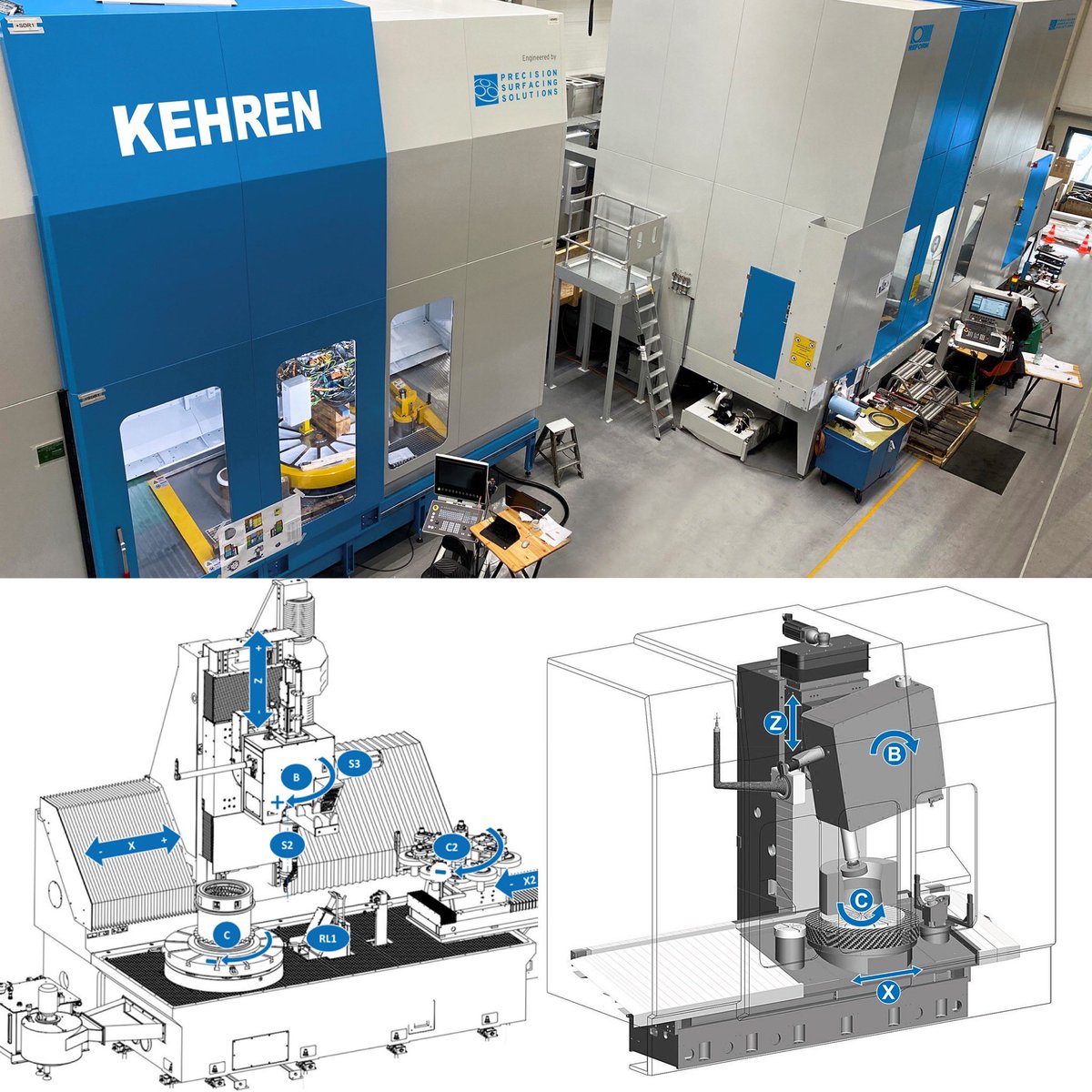 LapmasterIntl's tweet photo. Our brands united – no matter if you prefer a travelling table or a travelling column machine, we have the solution! Reach out to us to learn more! info@precision-surface.com
#KEHREN, #ReformGrinding, #Grinding, #PSS, #machining https://t.co/HNOQ0UkoZB