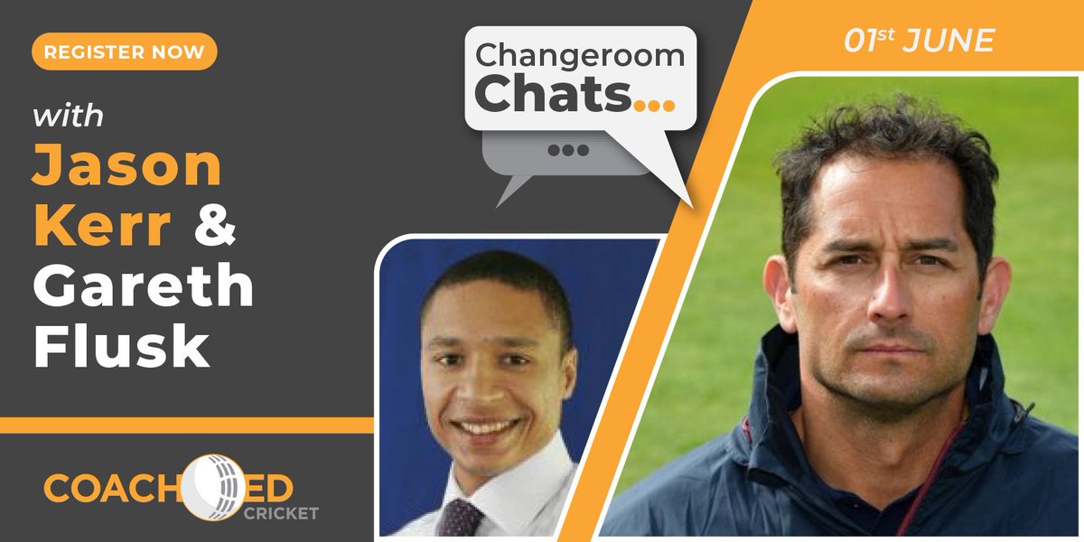 CoachedCricket's tweet photo. 🔴 Episode 2 🔴
👉 Make sure you DO NOT MISS this one!!
👉 Join @SomersetCCC head coach #JasonKerr & Elite @coachedcricket graduate @GarethFlusk this TUESDAY!
🔗 https://t.co/L1kyhhkvXQ
#coaching #coachinglife #cricket #cricketexplained https://t.co/BixqUZ1086