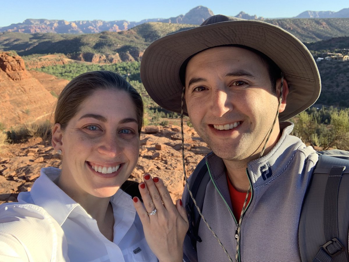 hnstem's tweet photo. Weatherman is calling for a name change! We’re Engaged!! ❤️💍 https://t.co/GEp4tar6ug