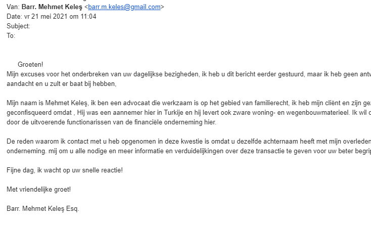 Andr3tti_Ninja's tweet photo. @lammers_mark Gebruikt ook barr.m.keles@gmail.com. Altijd handig om ook te melden bij @Fraudehelpdesk. https://t.co/FUcYbDimDL