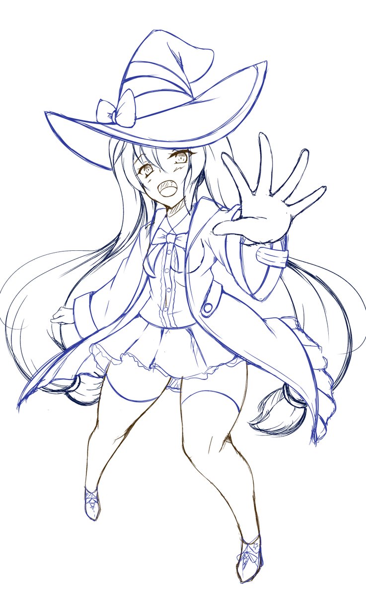 メインヒロインの戦闘中ポーズ的なもの 