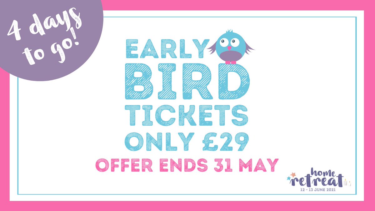 Don't Miss Out! - mailchi.mp/mindfullivings… There are only 4 days left to get your Early Bird tickets to our Home Retreat with expert teaching from <a href="/BeSophro/">BeSophro</a> and <a href="/TrainingAndCPD/">MindfulnessUK Teacher Training</a>

#limitedtime #earlybirdtickets #homeretreat #mindfullivingexperience
