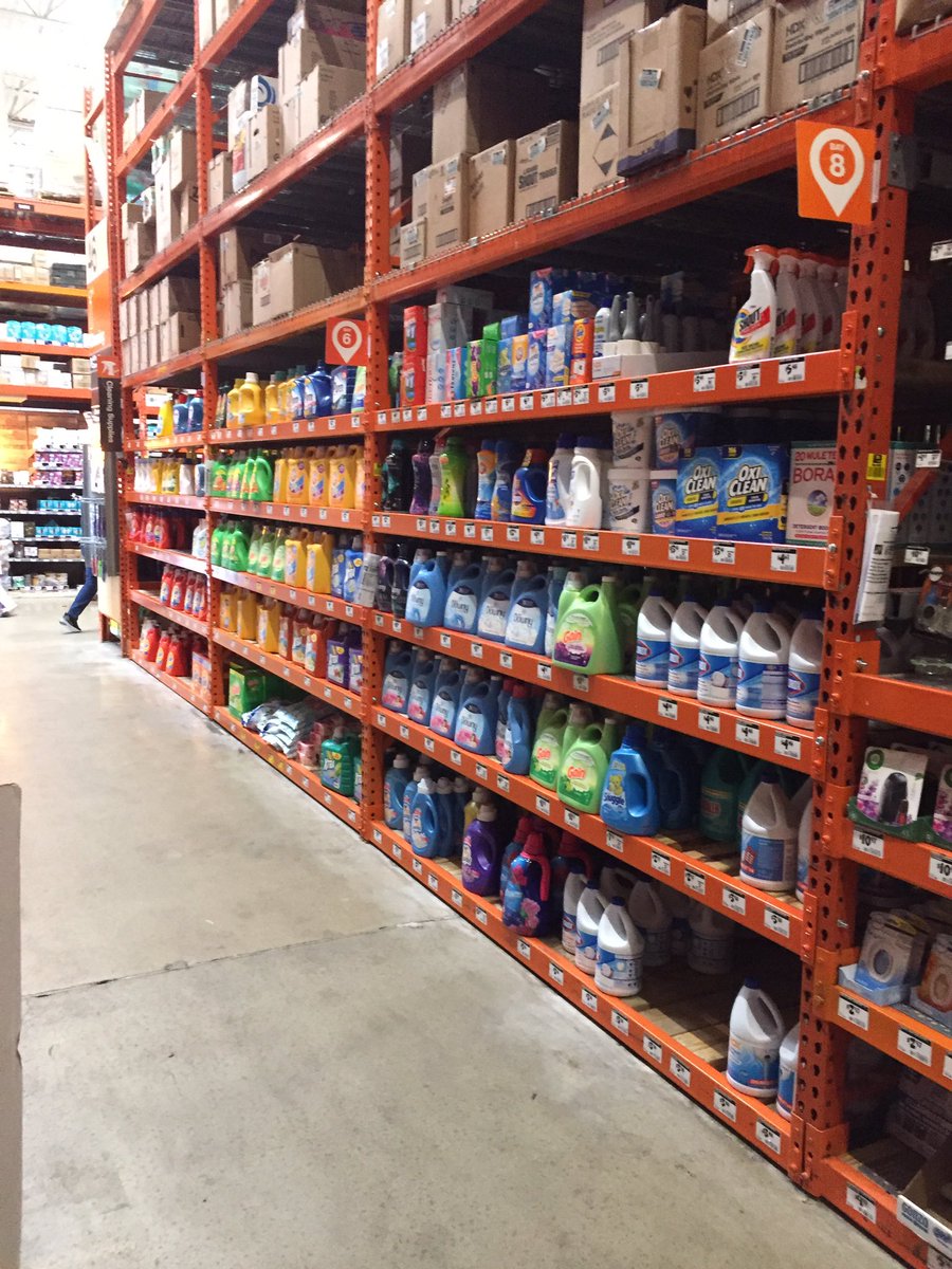 What a great job packing down our cleaning and chemical aisles at 2505