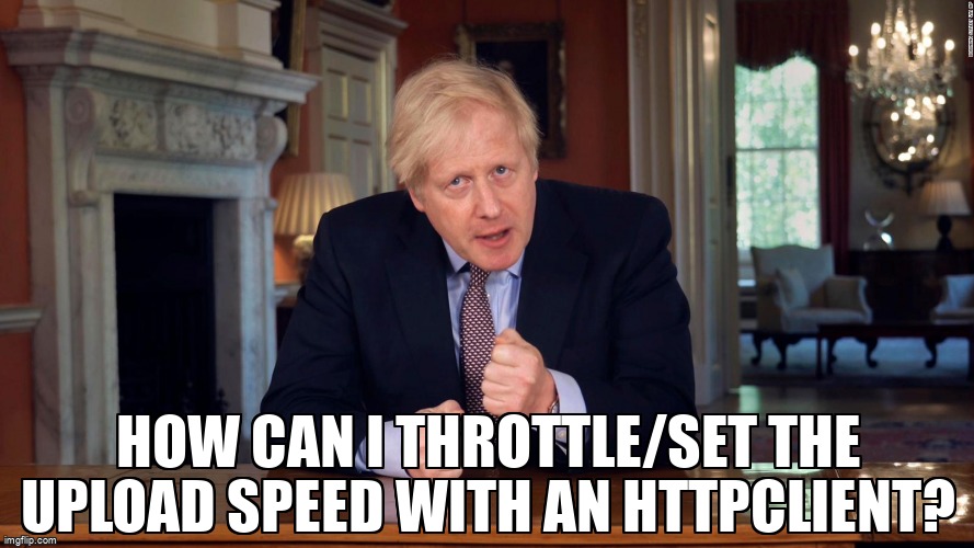 overflow_meme's tweet image. How can I throttle/set the upload speed with an HttpClient? stackoverflow.com/questions/6772… #dotnethttpclient #csharp #aspdotnetcore