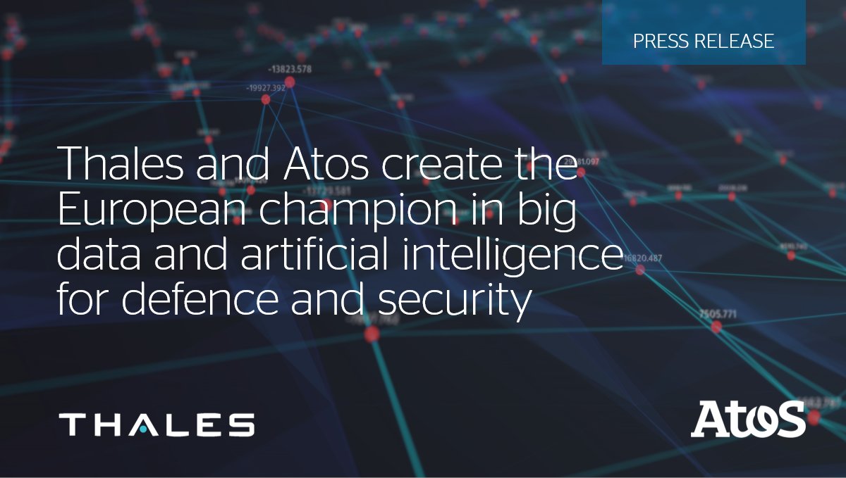 AtosES's tweet photo. 📢 ¡Emocionantes noticias! Atos y @Thales lanzan "Athea", una empresa conjunta especializada en #AI y #bigdata. Primer paso: trabajo conjunto en #ARTEMIS, la plataforma Big Data del Ministerio de las Fuerzas Armadas francés. Leer más ➡ https://t.co/NeFzSdcnuN https://t.co/BOdaqzfvTn
