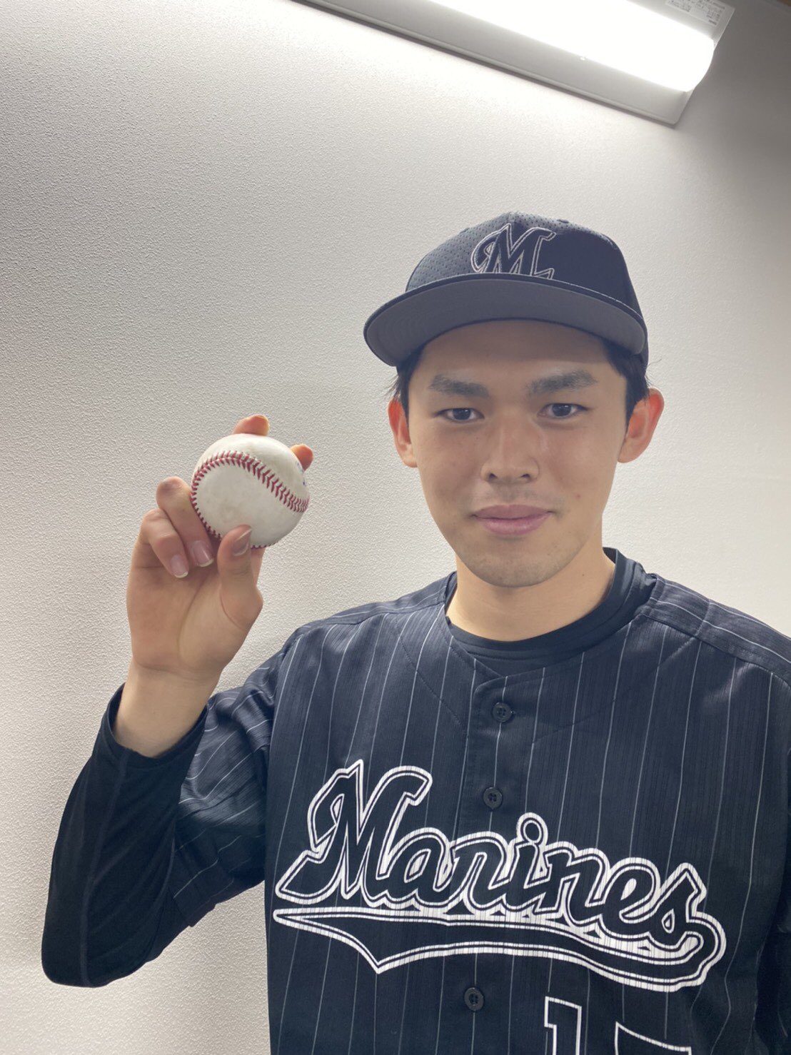 千葉ロッテマリーンズ 高校の時に来れなかった甲子園でプロ初勝利が出来てよかったです とても投げやすかったです 本当に嬉しいです と 佐々木朗希 投手 Chibalotte 広報 T Co E7tjzz6rmk Twitter