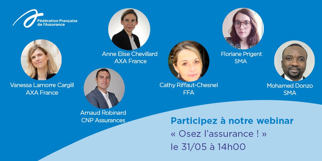 📢Plus que quelques jours pour vous inscrire à notre webinar sur l’#emploi des jeunes en situation de handicap.
Venez échanger avec des dirigeants de l’#assurance et des étudiants qui répondront à toutes vos questions. 
Lundi 31 mai – 14h
ffa-reunion.webex.com/ffa-reunion/j.…
#Inclusion
