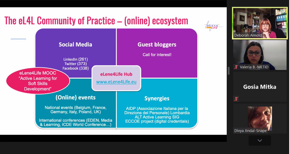 Great ecosystem around #elene4Life #communityofpractice

@DebJArnold <a href="/eLene2learn/">eLene network</a>
