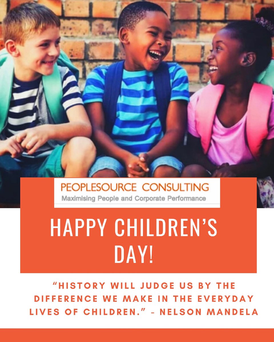 PeoplesourceHR's tweet photo. Children are: 
- THE LEADERS OF TOMORROW 
- OUR FUTURE
- OUR HOPE
We must endeavor to always put them at the centre of all that we do.
From all of us at Peoplesource Consulting, we wish you a HAPPY CHILDREN’S DAY celebration. 

#happychildrensday #childrensday2021 https://t.co/CsVeRAyjkr