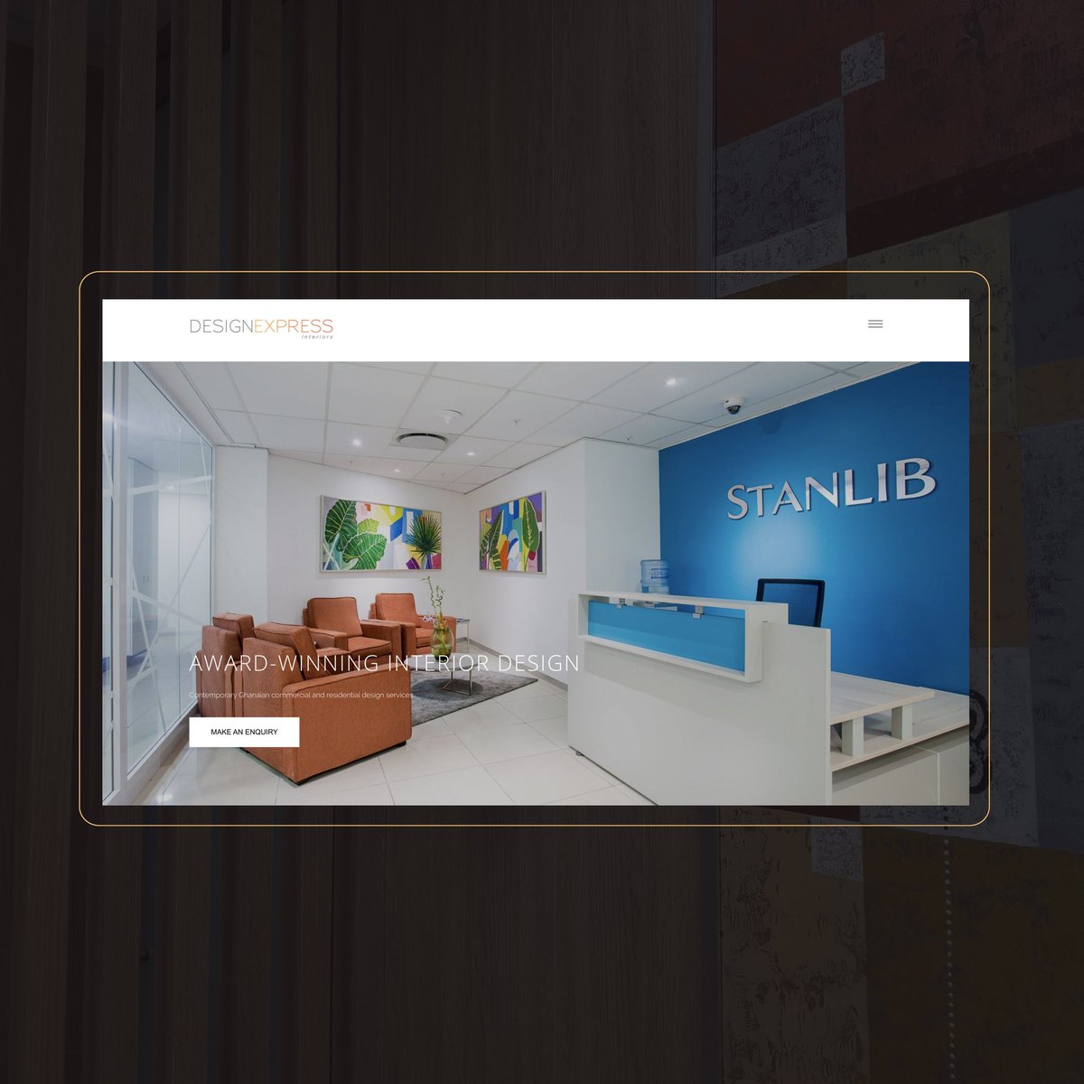 builtbycavemen's tweet photo. Excited to share our recent website work with Design Express, a multi award-winning interior design practice based in Accra. 

#website #design #decor #interiordesign #ghana #ui https://t.co/mGXzM1vl77