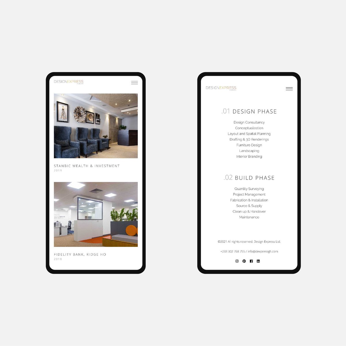 builtbycavemen's tweet photo. Excited to share our recent website work with Design Express, a multi award-winning interior design practice based in Accra. 

#website #design #decor #interiordesign #ghana #ui https://t.co/mGXzM1vl77
