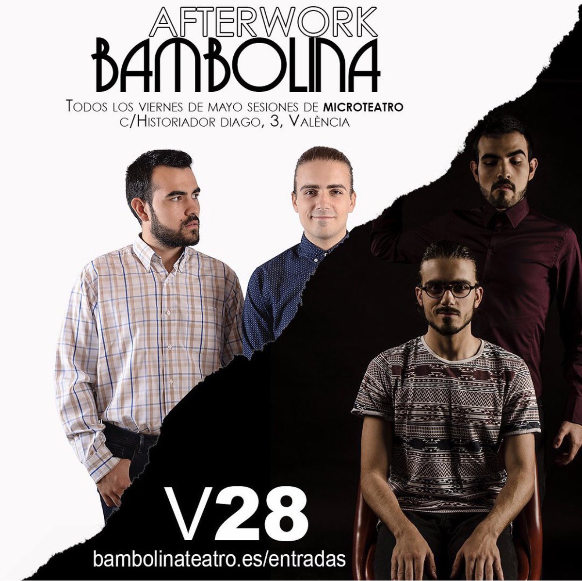 ciaensemble's tweet photo. Nos vemos mañana viernes 28 de mayo en València. ENTRADAS: https://t.co/nC0CHF1TXt / #teatrevalencia #teatrovalencia #valencia #cultura #culturavalencia https://t.co/aHgJY5vDYc