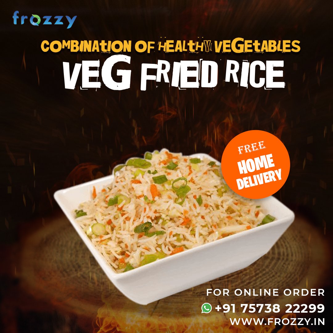 FoodFrozzy's tweet photo. What was your lunch today?
When you eat food with your family and friends, it always tastes better! Healthy Veg fried rice😋

Free home delivery!
For Order👇
https://t.co/wOtm0Yj6Ao
📞+91 75738 22299

#frozzy #ahmedabadfoodies #vegfood #friedricelover #friedrice #vegfriedrice🍲 https://t.co/nDQCnMUhrg