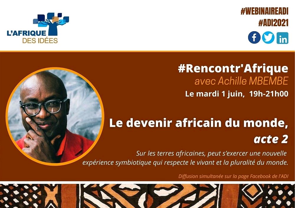 L'Afrique des Idées (@terangaweb) on Twitter photo Le devenir africain du monde, acte 2. Mardi 1 juin à partir de 19h !
Inscriptions : us02web.zoom.us/webinar/regist…
<a href="/MalickLePoint/">Malick Diawara</a> <a href="/Meriem_F24/">Meriem Amellal</a> <a href="/JulienWagner1/">Julien Wagner</a>
<a href="/ralphlessia/">Joël Té-Léssia Assoko</a> <a href="/EbbaKalondo/">Ebba Kalondo</a> <a href="/TCHIMBAKALA1/">DominiqueTchimbakala</a> <a href="/BenYaiche/">Rachida Benyaiche</a> @CPAfrique <a href="/kakonubukpo/">Kako Nubukpo</a> <a href="/NOIweala/">Ngozi Okonjo-Iweala</a> <a href="/delphine_chene/">Chêne Delphine</a> <a href="/LopesInsights/">Carlos Lopes</a> <a href="/ChBozonnet/">Charlotte Bozonnet</a> Le devenir africain du monde, acte 2. Mardi 1 juin à partir de 19h !
Inscriptions : us02web.zoom.us/webinar/regist…
<a href="/MalickLePoint/">Malick Diawara</a> <a href="/Meriem_F24/">Meriem Amellal</a> <a href="/JulienWagner1/">Julien Wagner</a>
<a href="/ralphlessia/">Joël Té-Léssia Assoko</a> <a href="/EbbaKalondo/">Ebba Kalondo</a> <a href="/TCHIMBAKALA1/">DominiqueTchimbakala</a> <a href="/BenYaiche/">Rachida Benyaiche</a> @CPAfrique <a href="/kakonubukpo/">Kako Nubukpo</a> <a href="/NOIweala/">Ngozi Okonjo-Iweala</a> <a href="/delphine_chene/">Chêne Delphine</a> <a href="/LopesInsights/">Carlos Lopes</a> <a href="/ChBozonnet/">Charlotte Bozonnet</a>