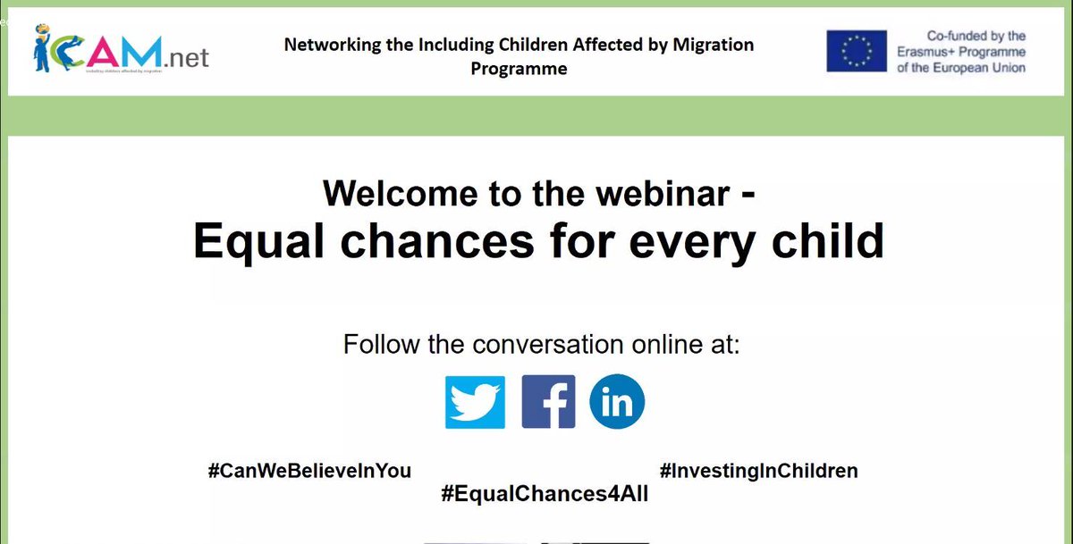 Here we go! 

#CanWeBelieveInYou; #InvestingInChildren; #EqualChances4All