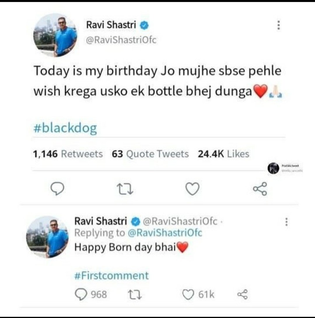 Happy birthday ravi shastri sir  
