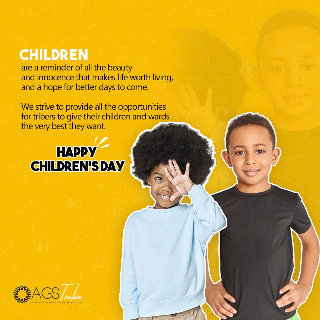 HerconomybyAGS's tweet photo. #HappyChildrensDay
Wishing all our young and future tribers an amazing and fun day.
Don't forget to celebrate the young people in your life today, don't let the jaded world dim their joy ๐.
#childrensday
#joy
#AGSTribe https://t.co/Rw1Uvrg9HL