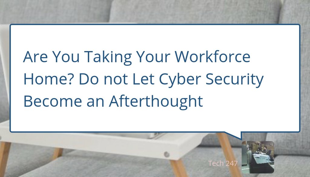 techsupportGTA's tweet image. Do not Let Cyber Security Become an Afterthought

More details: Are You Taking Your Workforce Home? Do not Let Cyber Security Become an Afterthought
▸ lttr.ai/hQGD

#AdaptToWFH #DistributedWorkforce #NewlyHomeboundWorkers #CyberSecurityVulnerability