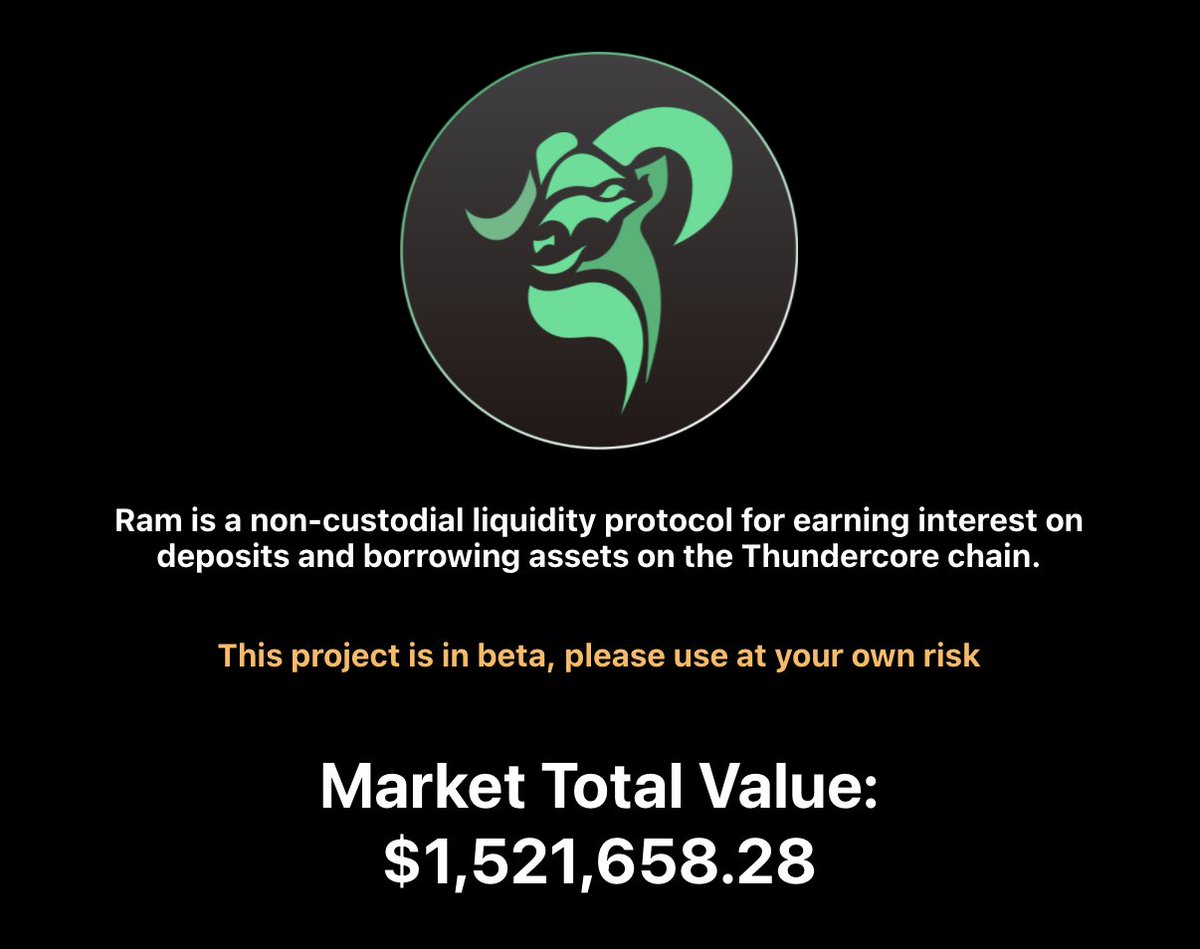 TTFarm_Official's tweet photo. Did you know that Ram Protocol, a #DeFi credit market, is currently using our #priceoracle service?
If you're a #Dapp #developer who also needs a price oracle for your project, don't hesitate to reach out to us! We'd love to collaborate.
More on Ram👇
https://t.co/b6GxLbUtvG https://t.co/iym67QoJPI