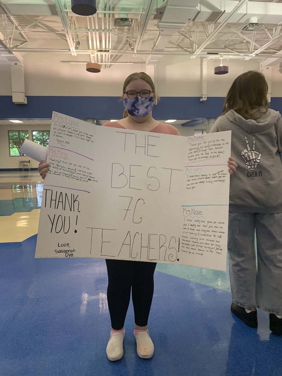 This ray of sunshine made our day. Our last day couldn’t have been any better. 💛<a href="/SiegelMiddle/">Siegel Middle School</a> @King_ELAB