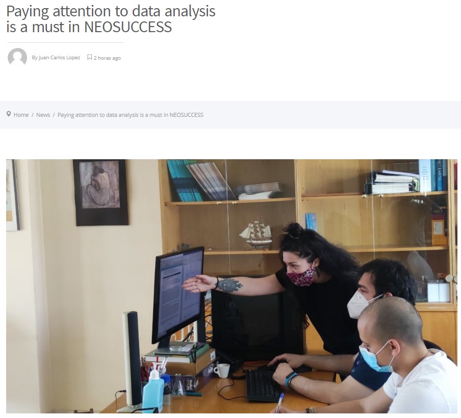NeoSuccess Project (@neosuccessp) on Twitter photo Project Update! 👉neosuccess-project.eu/paying-attenti…
Paying attention to data analysis is a must in NEOSUCCESS!
<a href="/NorventoEnerxia/">Norvento Enerxía</a>
@ IVEM
<a href="/DTUtweet/">DTU</a>
<a href="/Auth_University/">Aristotle University of Thessaloniki</a>
<a href="/innovarum_/">INNOVARUM</a>
<a href="/ainiatecnologia/">ainia</a>
<a href="/EU_H2020/">Horizon 2020</a>
#ProjectNEOSUCCESS #H2020 #Biomethane #BioSuccinicAcid #Research #renewables Project Update! 👉neosuccess-project.eu/paying-attenti…
Paying attention to data analysis is a must in NEOSUCCESS!
<a href="/NorventoEnerxia/">Norvento Enerxía</a>
@ IVEM
<a href="/DTUtweet/">DTU</a>
<a href="/Auth_University/">Aristotle University of Thessaloniki</a>
<a href="/innovarum_/">INNOVARUM</a>
<a href="/ainiatecnologia/">ainia</a>
<a href="/EU_H2020/">Horizon 2020</a>
#ProjectNEOSUCCESS #H2020 #Biomethane #BioSuccinicAcid #Research #renewables