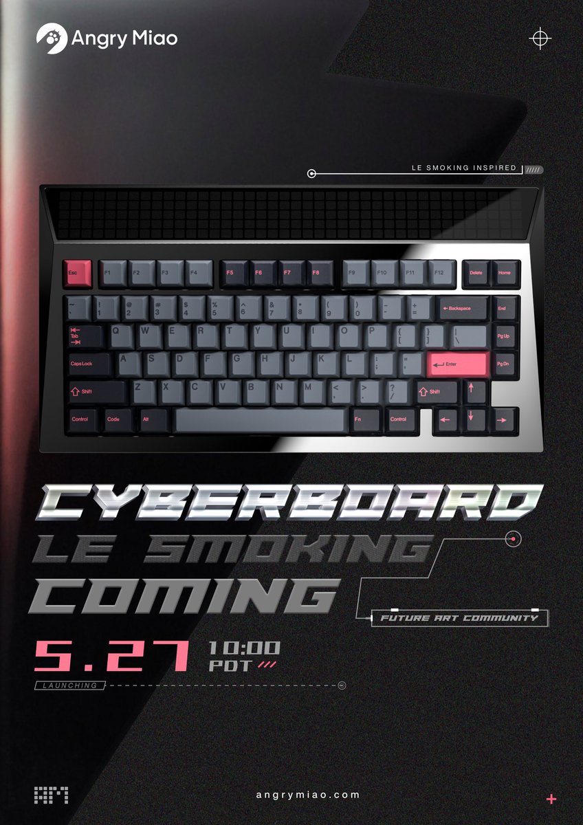 Angry_Miao's tweet photo. CYBERBOARD Le-Smoking.
#lesmoking #cyberpunk #cyberboard #angrymiao #yls #keyboarddesign #drop #mechanicalkeyboard #keyboard #cybertruck #computerkeyboard #mechkb #keycaps #mechkeys #mechanicalkeyboards #keyboards #customkeyboards #aesthetic #keyboardartist #trending #gmk #gaming https://t.co/JVT6zlsduF