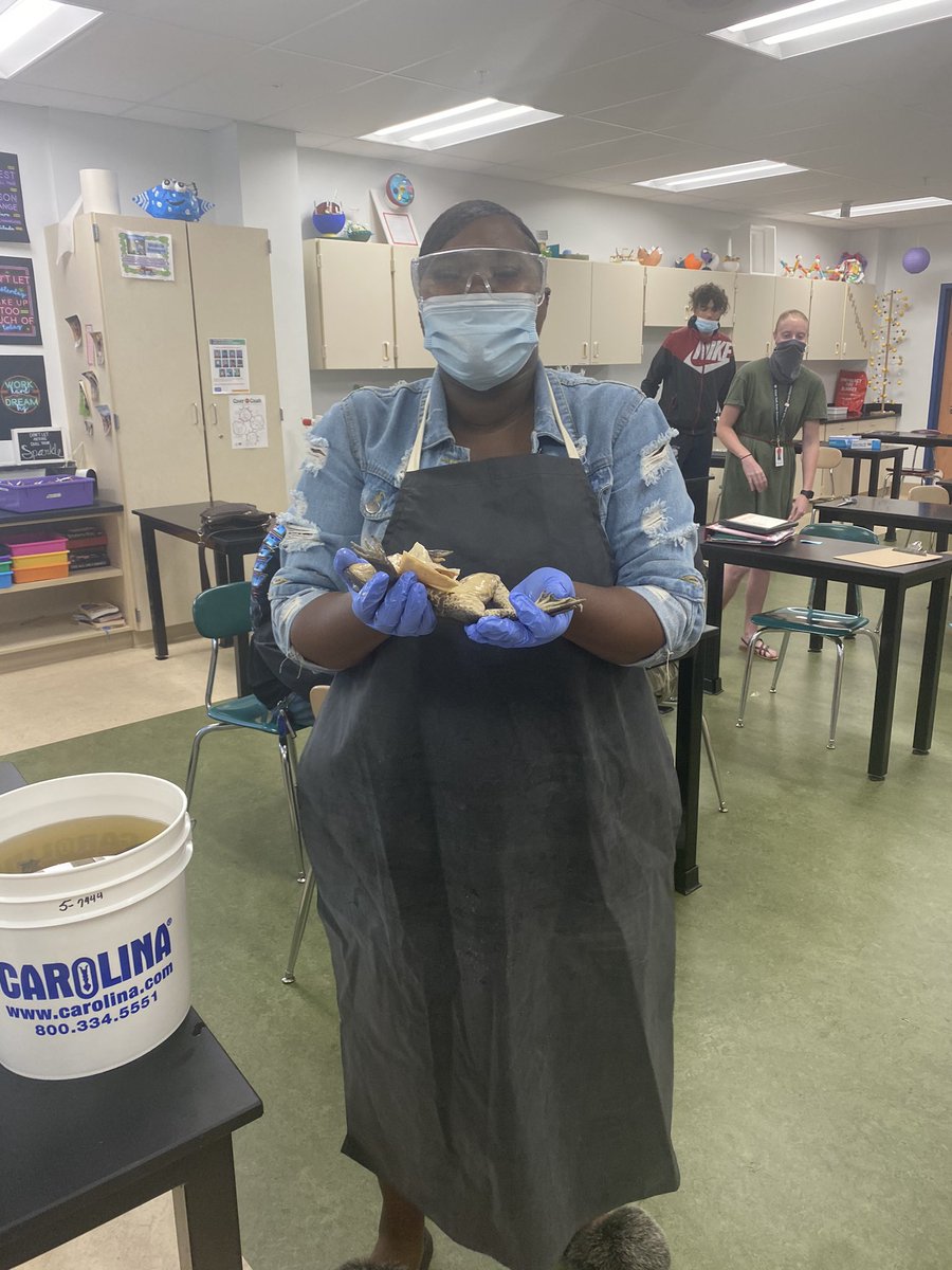 Biology students are dissecting frogs today!! #wyproud