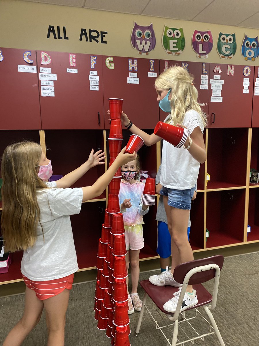 Last day of school STEM challenge 🙌 Let’s do this! 😊 #TrinityLearns