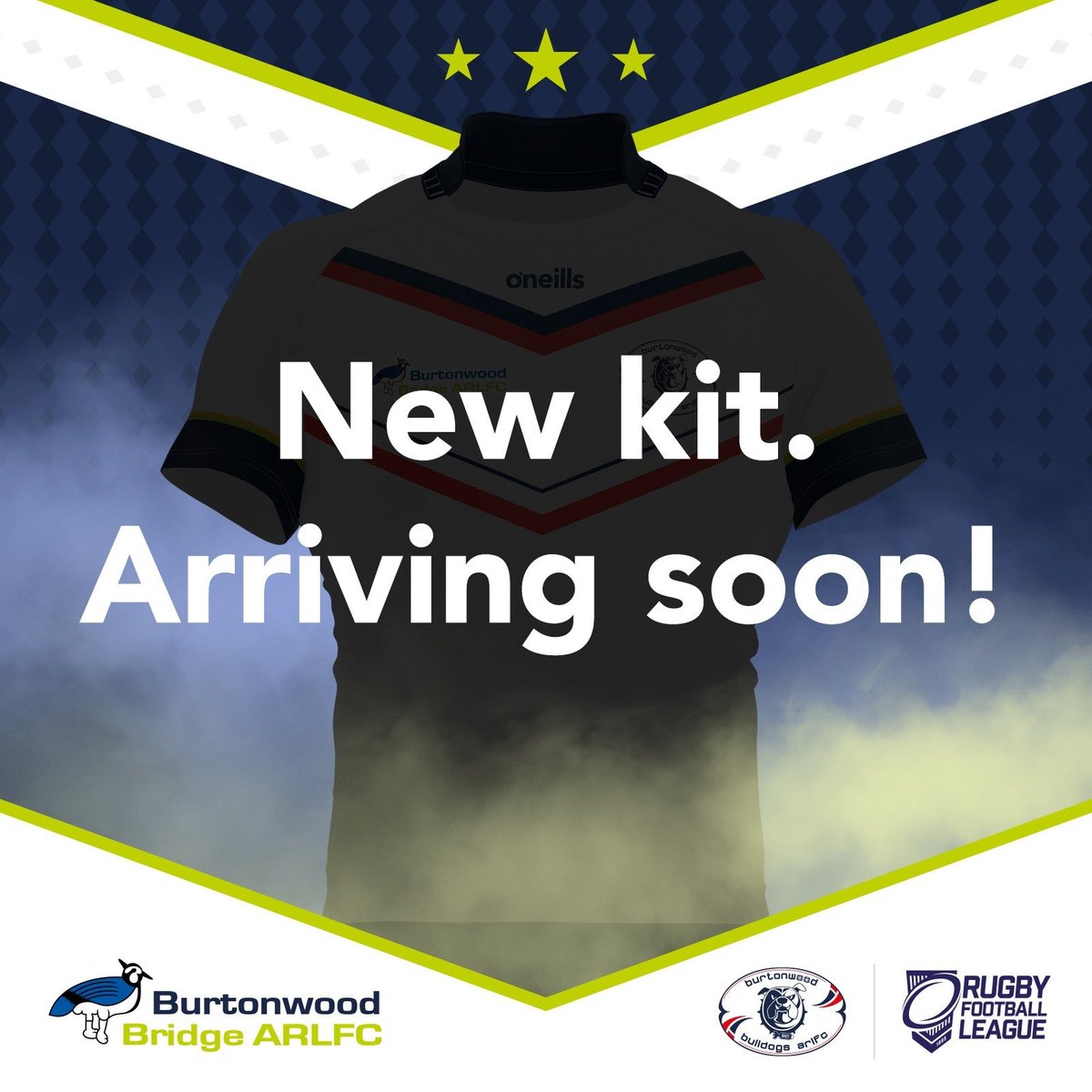 BwoodBridgeRFL's tweet image. Everyone loves a new kit right?! 

Looking forward to playing in our new @ONeills1918 kit in our next game. 

Big changes afoot for Burtonwood Bridge, now fully aligned with @BdogsOfficial and finally repping the same colours! 🙌 

#OneClubOneVision #BackTheBridge #UpTheDoggies