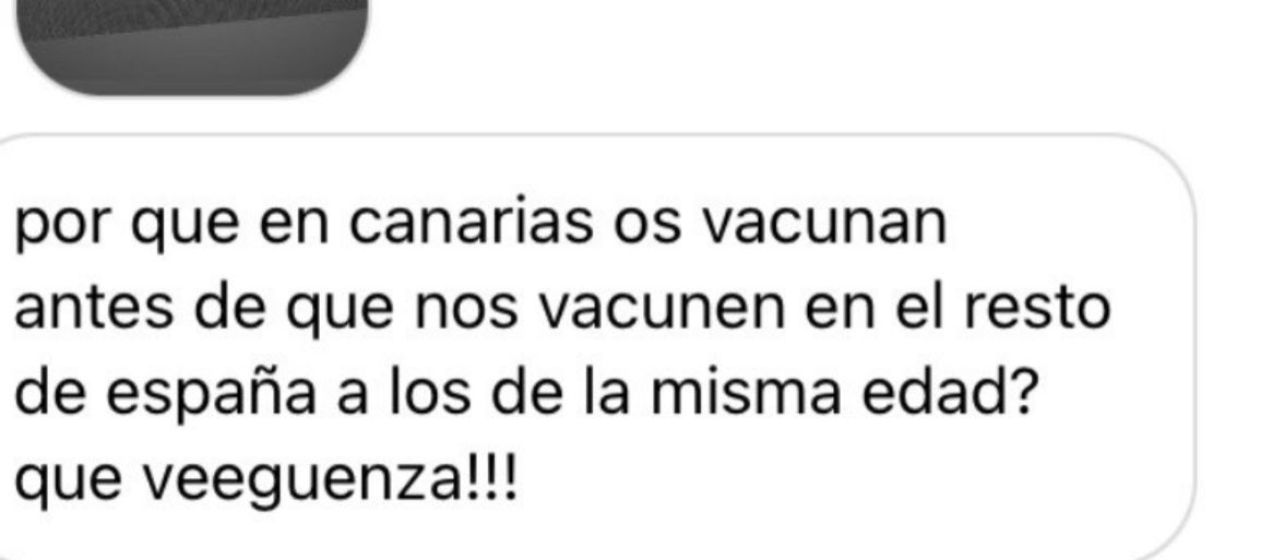 rachelwizardd's tweet photo. Es que acaso nos tendríamos que vacunar después ? Por qué ? Al ser una comunidad más pequeña pues ... me parece muy fuerte que la gente se ponga de esta forma, pues mira para una cosa que nos llega antes ! #canarias https://t.co/yrwOBXqlXd